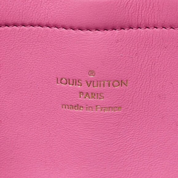 Louis Vuitton Rose/Violet Calfskin Embossed Monogram Vuittamins Utility Bag - Picture 7 of 10